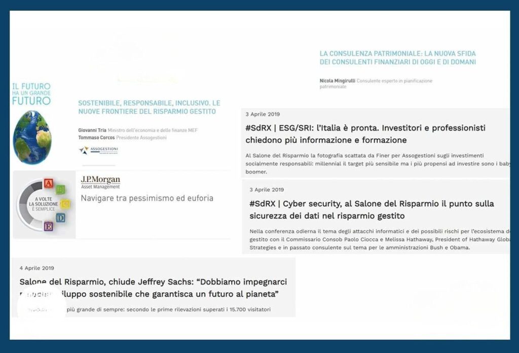 Il Salone del Risparmio X edizione 2-3-4/04/2019