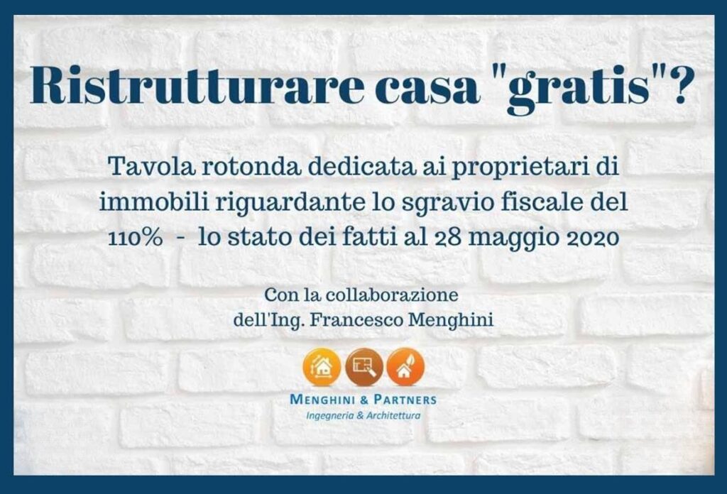 Superbonus 110%! Ristrutturiamo casa gratis?